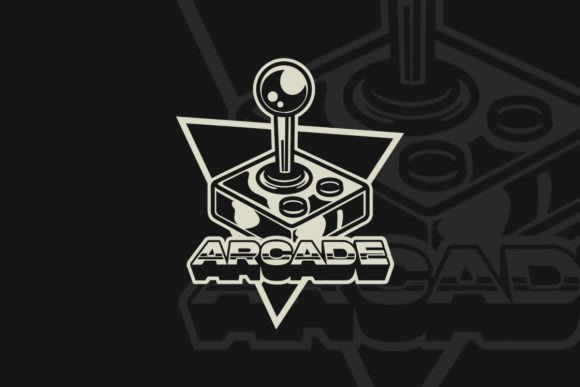 Arcade Vintage Gaming Logo: Graphics & Illustrations