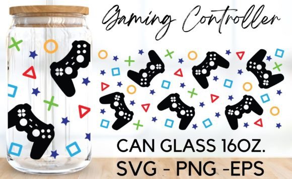 Gaming Controller SVG: Graphics & Print Templates