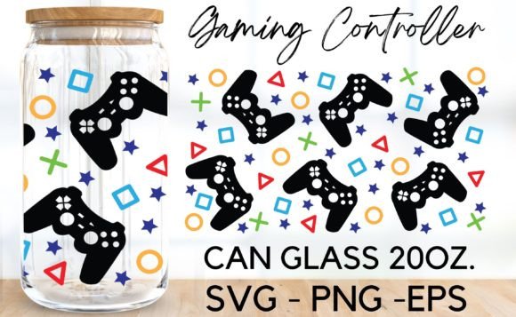 Gaming Controller SVG: Graphics & Print Templates