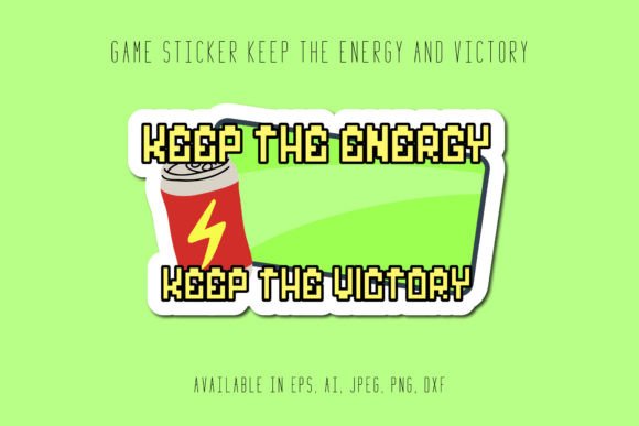 Gaming Sticker: Bold Graphics and Icons for Victory