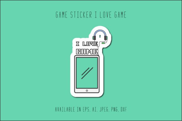Gaming Sticker I Love Game: Graphics and Icons Review