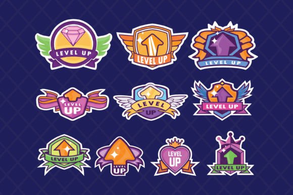 Level Up Clipart: Graphics for Ux And Ui Kits