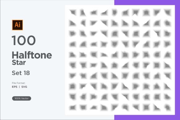 Review: Stars Shape Halftone Background 100-18 for Real Projects