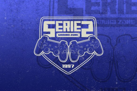 Series Game Zone Vintage Gaming Logo: Graphics & Illustrations