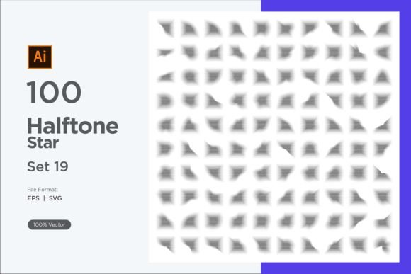 Stars Halftone Background 100-19 Graphics Review