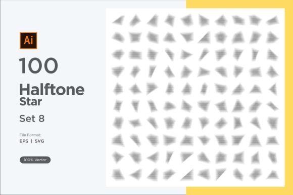 Stars Halftone Background: Graphics & Decorative Elements