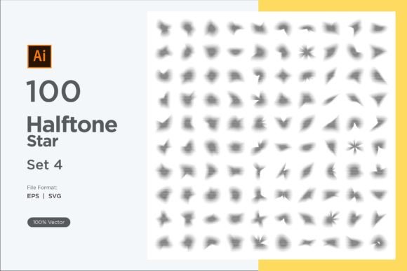Stars Halftone Graphics & Decorative Elements