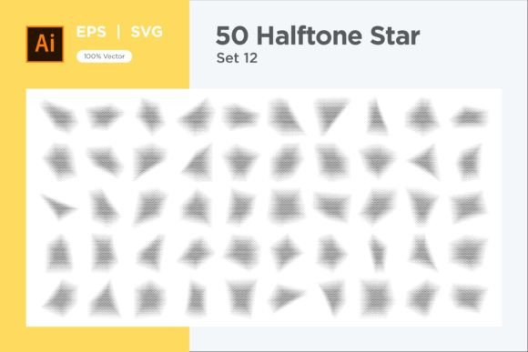 Stars Halftone Graphics & Decorative Elements