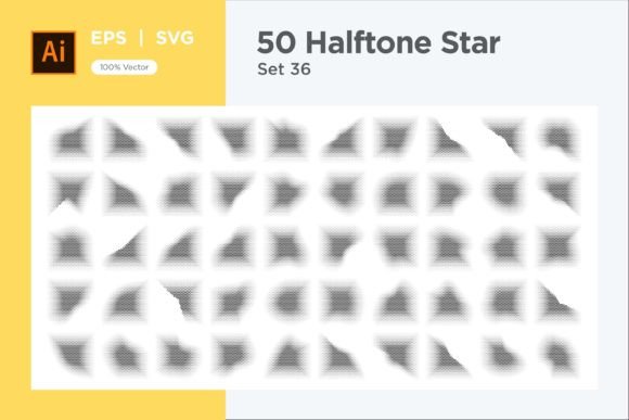 Stars Halftone Graphics: Decorative Elements Review