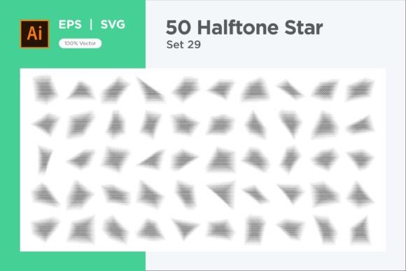 Stars Halftone Graphics: Decorative Elements Review